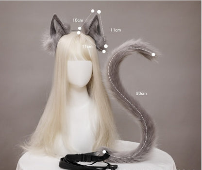Realistic Long Tail & Ears Set