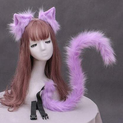 Realistic Long Tail & Ears Set