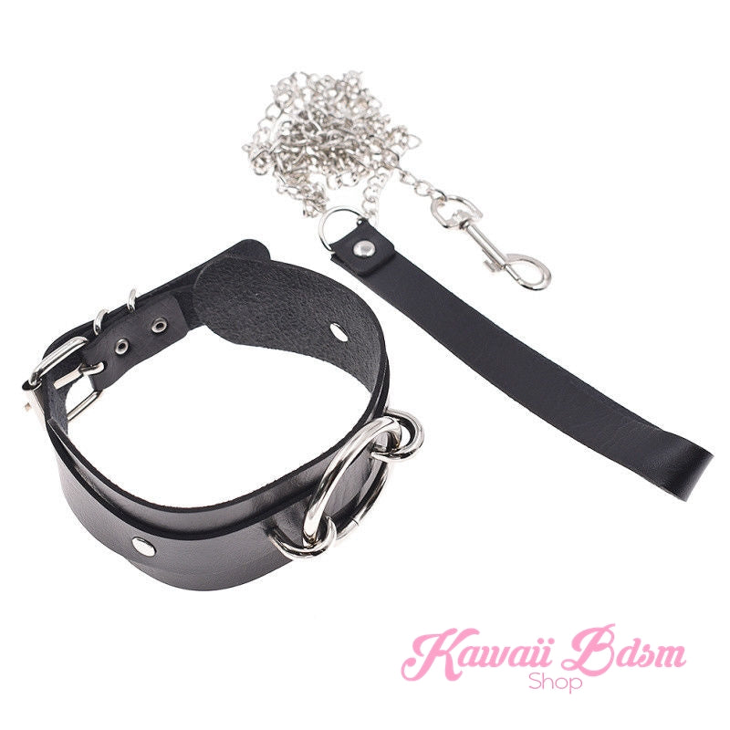 O ring choker collar brat sub submissive dom slave sexy leash chain training ddlg ddlb cglg cglb mdlg mdlb little boy girl pink black purple red goth fashion doll baby by Kawaii Bdsm - Cute and Kinky / Worldwide Free and Discreet Shipping   (1227641126964)