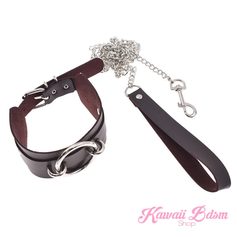 O ring choker collar brat sub submissive dom slave sexy leash chain training ddlg ddlb cglg cglb mdlg mdlb little boy girl pink black purple red goth fashion doll baby by Kawaii Bdsm - Cute and Kinky / Worldwide Free and Discreet Shipping   (1227641126964)