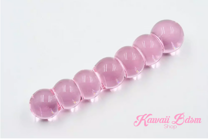 Bdsm Glass Dildo Pink Adult toy Wand Anal Plug Massager aesthetic kittenplay petplay sub bondage ddlg cglg babygirl mdlb by Kawaii Bdsm - Cute and Kinky / Worldwide Free and Discreet Shipping (11528150343)