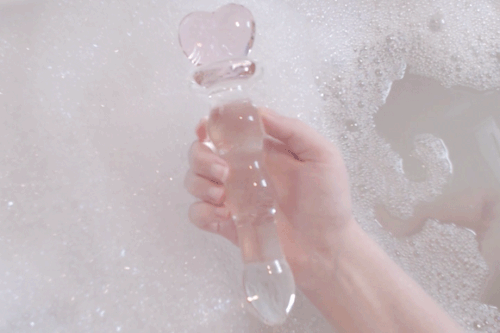 Bdsm Glass Dildo Pink Heart Adult toy Wand Anal Plug Massager aesthetic kittenplay petplay sub bondage ddlg cglg babygirl mdlb by Kawaii Bdsm - Cute and Kinky / Worlwide Free and Disreet Shipping (10885581575)